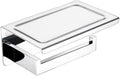 Bathroom Hardware Set Silver WC Accessories Toilet Paper Holder Wall Hook Towel Bar Robe Hanger Rack Stainless Steel,Shelf Paper Holder