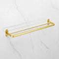 Bathroom Accessories Set Brushed Gold Corner Shelf,Towel Rack,Towel Hanger Paper Holder,Toilet Brush Holder Bath Hardware Sets,Double Towel Bar