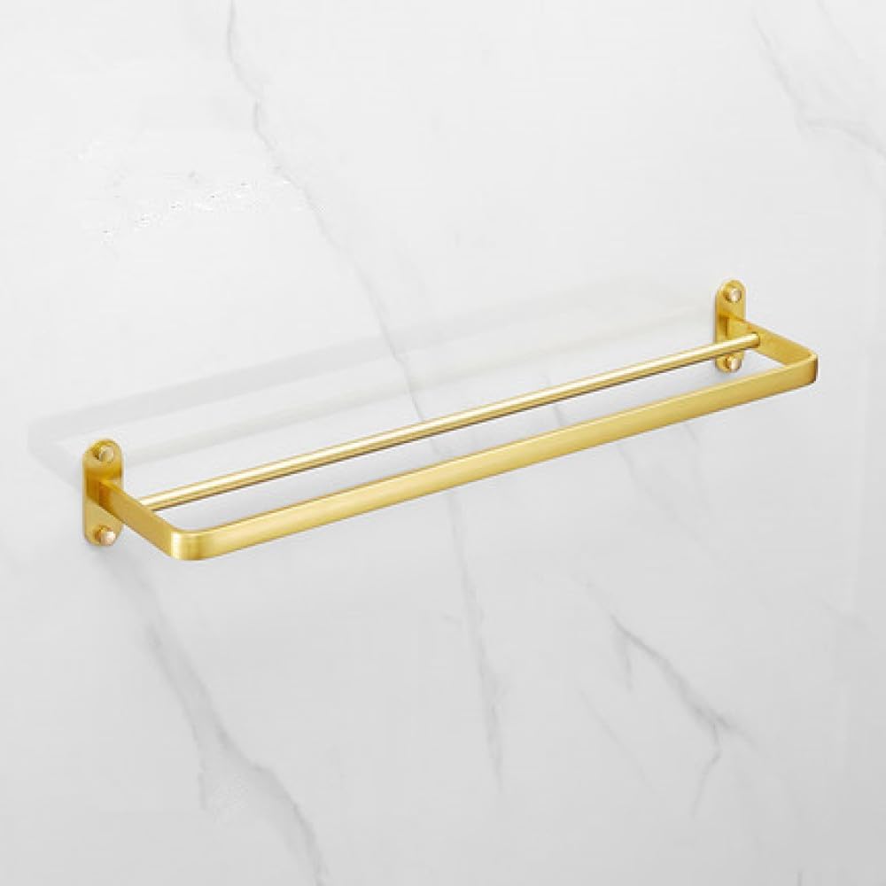 Bathroom Accessories Set Brushed Gold Corner Shelf,Towel Rack,Towel Hanger Paper Holder,Toilet Brush Holder Bath Hardware Sets,Double Towel Bar