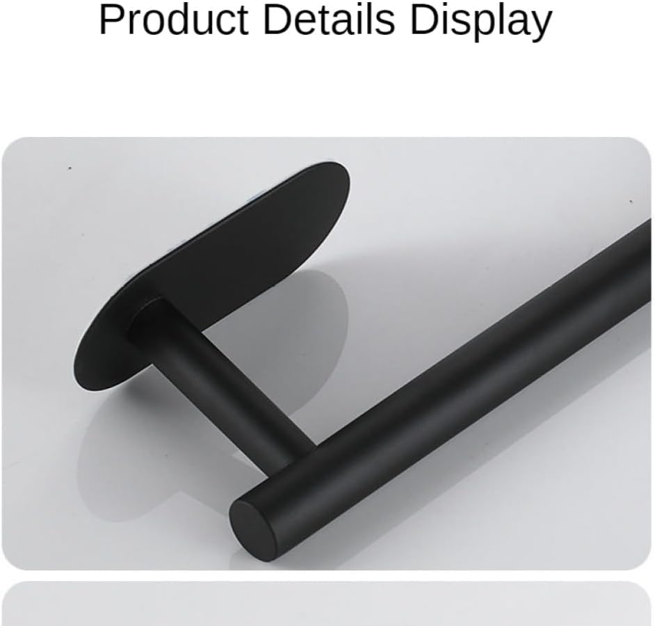 No Drilling Black Bathroom Accessories Sets Toilet Tissue Roll Paper Holder Towel Rack Bar Rail Ring Robe Clothes Hook Hardware,Brushed 5PCS Sets