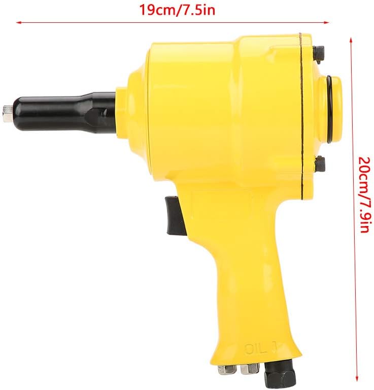2pcs Pneumatic Air Riveter Pop Rivet Gun Tool Kit Air Hydraulic Rivet Gun Riveting Tool