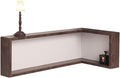 Wall Mounted Corner Shelf - Floating Shelves Save Space with Light Corner Display Shelf Stand Dustproof Storage, Heavy Duty Floating Shelves with LED Lights