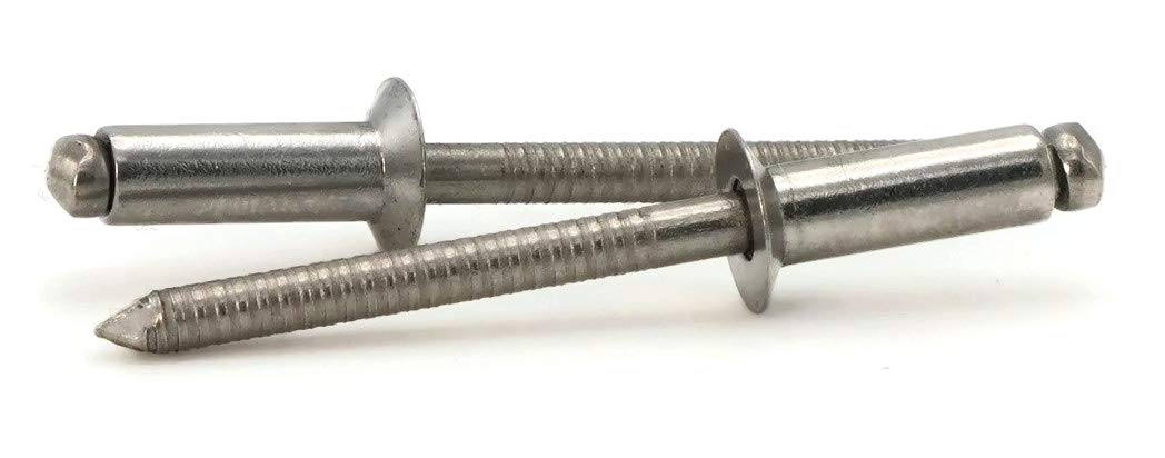 POP Rivet Countersunk 304 Stainless Steel - 6-8C 3/16' x 1/2' Gap (0.376-0.500) Qty-250