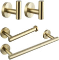 Gold Black Toilet Tissue Roll Paper Holder Towel Rack Bar Robe Coat Clothes Hook Hardware Bathroom Accessories Toiletries Sets,Gold
