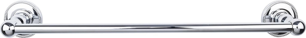 Top Knobs ED6BSND Bath Edwardian Collection 18 Inch Single Towel Bar with Smooth Backplate, Brushed Satin Nickel Finish