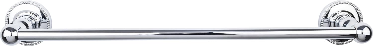 Top Knobs ED6BSND Bath Edwardian Collection 18 Inch Single Towel Bar with Smooth Backplate, Brushed Satin Nickel Finish