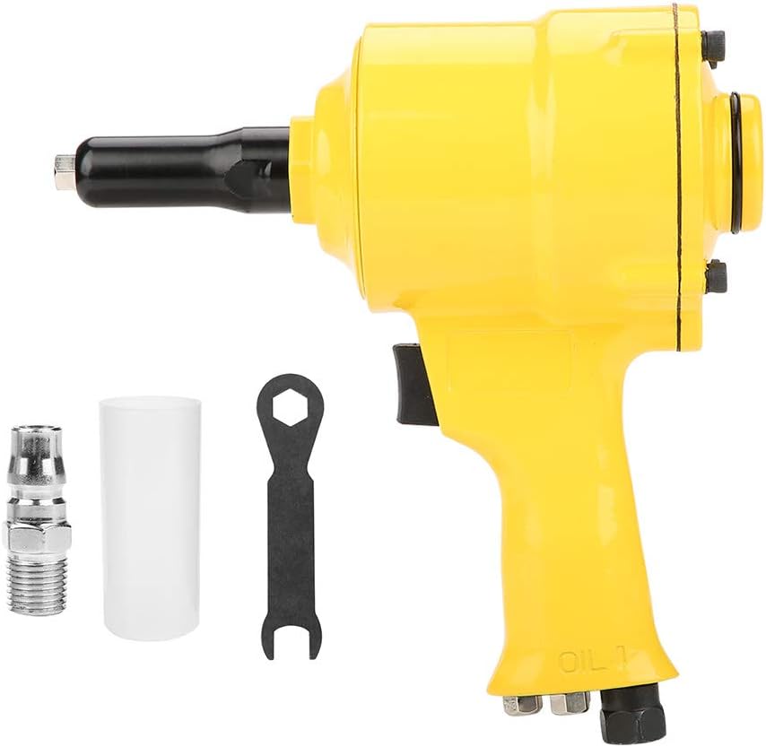 2pcs Pneumatic Air Riveter Pop Rivet Gun Tool Kit Air Hydraulic Rivet Gun Riveting Tool