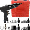 Pneumatic Hydraulic Rivet Nut Gun Pneumatic Riveter Automatic Rivet Nut Gun with 5PCS Metric Mandrels, Pop Rivet Nut Gun (M5,M6,M8,M10)