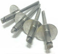 (Quantity 250) 3/16' x 1/2' Grip ALL Stainless Steel Large Flange POP Rivet 68LF