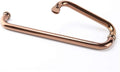 Replacement Round Shower Glass Door Handle for Shower Enclosures, Bath Single Door Handle Polished 304 Stainless Steel Pull Push Door Handle Sets, Gold