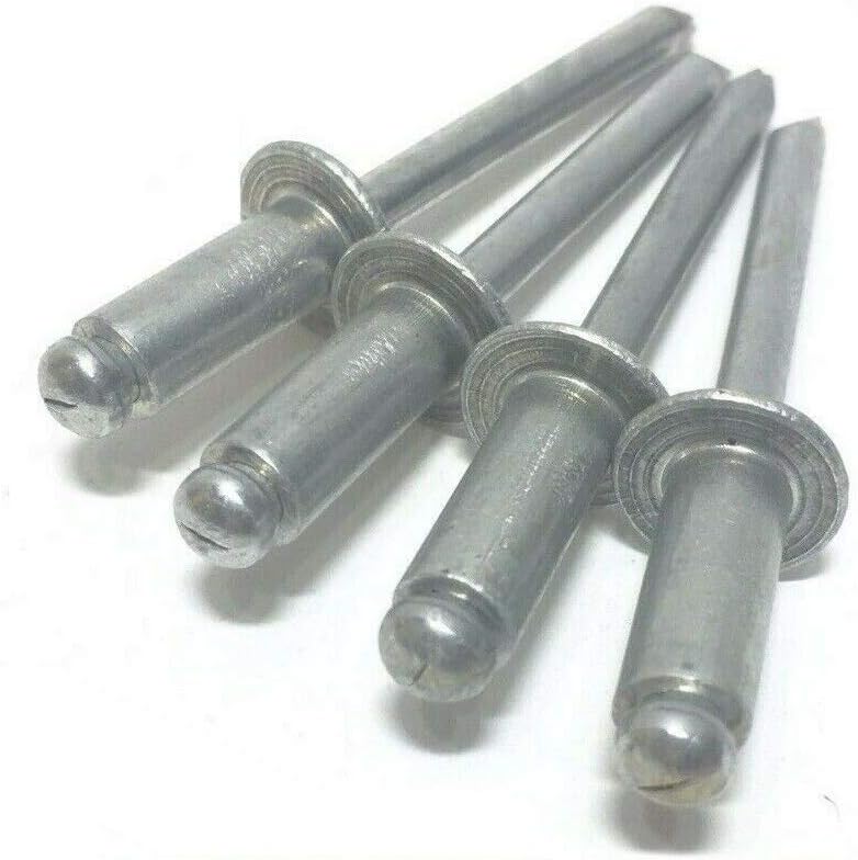 (Quantity 1000) 3/16' Dia. x 1/2' Grip Range POP Rivets ALL Aluminium 6-8 ABA68 HQ