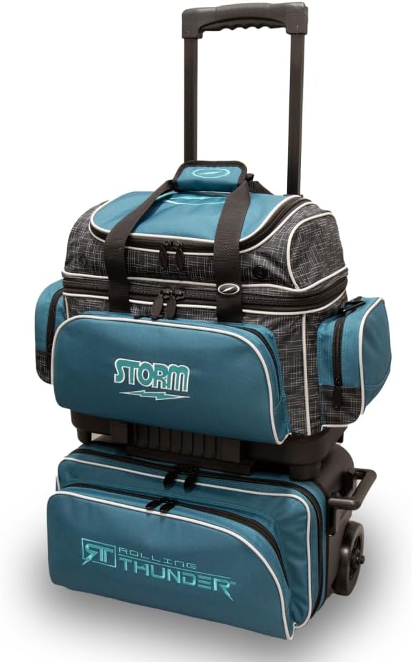 Storm 4 Ball Rolling Thunder Bowling Bag- Steel Blue/Black