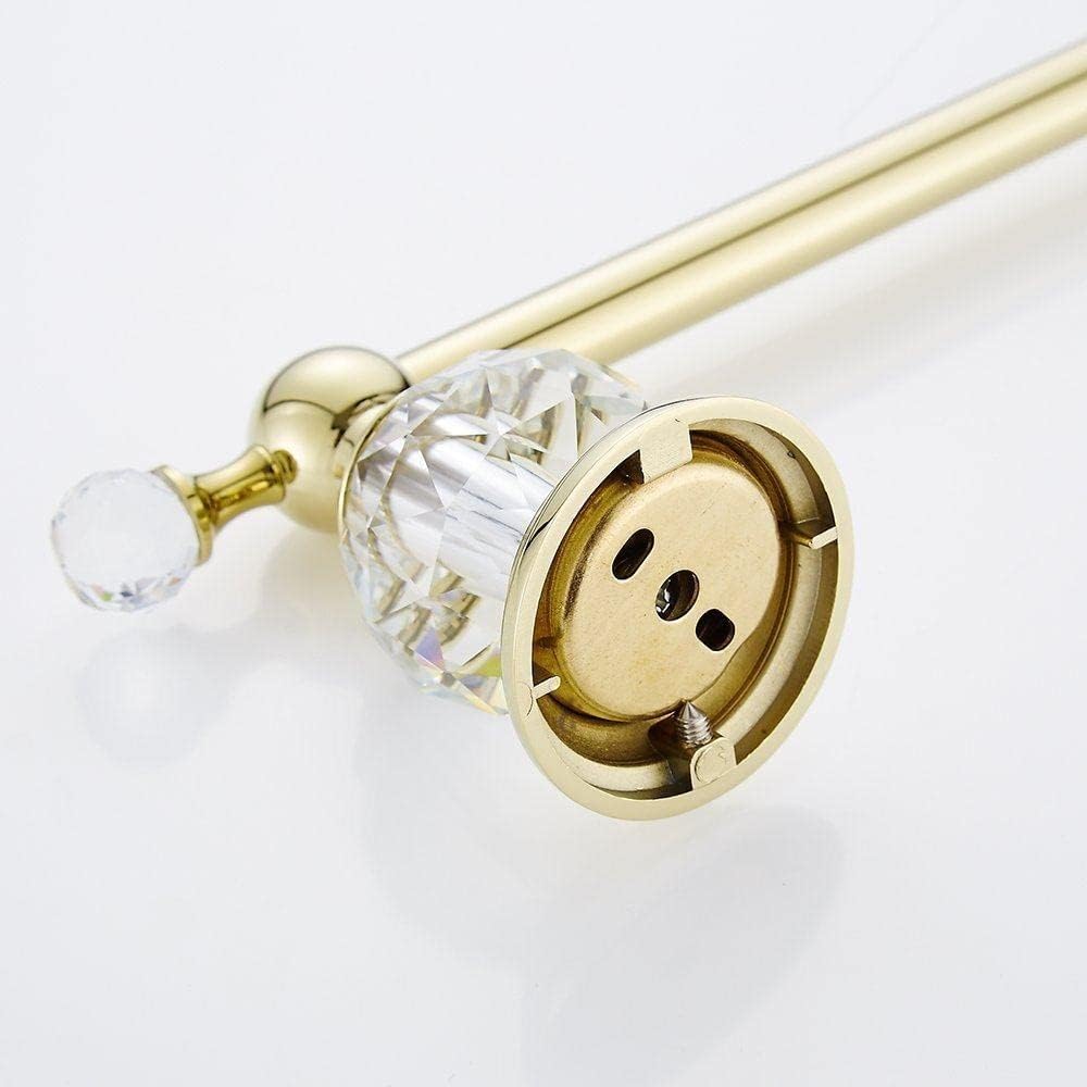 Golden Polished 4-Piece Bathroom Acessory Set Craystal Toilet Paper Holder Wall Towel Ring Bath Hardware Set Towel Bar Coat Hook,SET2