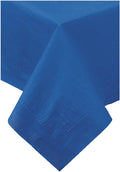Hoffmaster 220422 Tissue/Poly Tablecover, 3 Ply, 54' Length x 54' Width, Navy (Case of 50)
