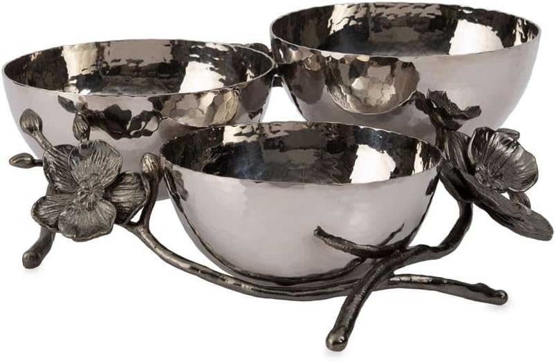 Michael Aram Black Orchid Triple Nut Dish