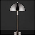 SAFAVIEH Couture Lighting Collection Harvey Modern Metal Dome Nickel 26-inch Bedroom Living Room Home Office Desk Nightstand Table Lamp (LED Bulb Included)
