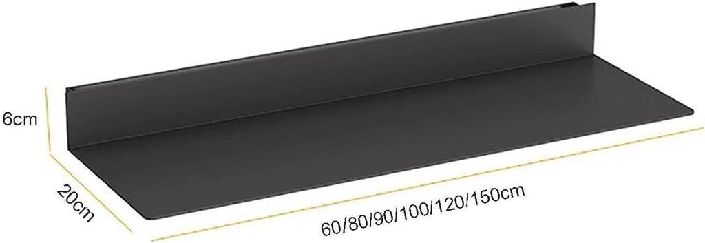 L-Shape Aluminum Alloy Wall Shelf, Illuminated Wall Shelf Built-in LED,Aluminum Alloy Display Stands,Floating Shelves Wall Mounted,Light Creative Metal Display Shelves(Gold 90cm/35.43in)