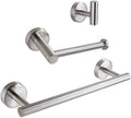 Stainless Steel Bathroom Hardware Set Robe Hook Towel Rail Bar Rack Bar Shelf Toilet Paper Holder Bathroom Accessories Sets,3pcs A Set Sliver,1