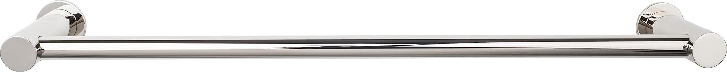 Top Knobs HOP10PC Hopewell Collection 30' Single Bath Towel Bar, Polished Chrome