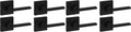 Kwikset Casey Interior Privacy Door Handle with Lock 8 Pack, Door Lever for Bathroom and Bedroom, Matte Black Reversible Keyless Turn Lock, with Microban Protection