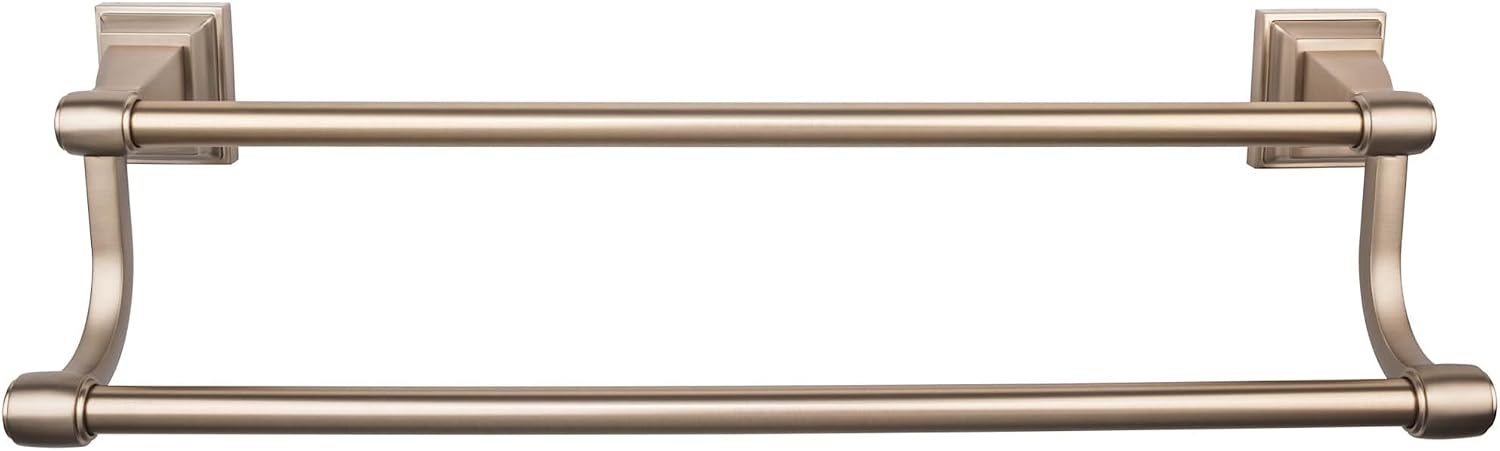 Top Knobs STK11-BB Stratton Bath Double Towel Rod Bronze