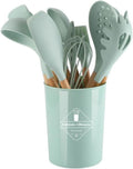 Silicone Kitchenware Cooking Utensils Set Non-stick Cookware Whisk Beaters Kitchen Cooking Tool Set(A)