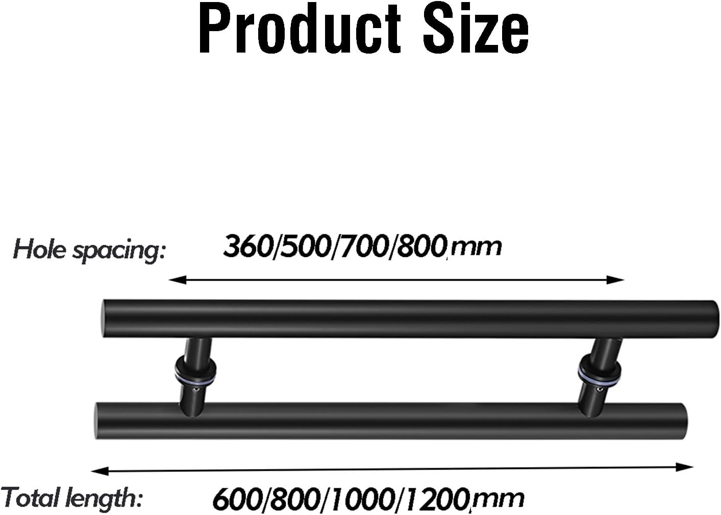 Sliding Barn Door Handle,Door Pull Handle,Stainless Steel Bathroom Sliding Barn Door Handle,with Screws and Spacers,Suitable for Kitchen Warehouse Bedroom Cabinet(Color:Gold,Size:Length 1000mm)