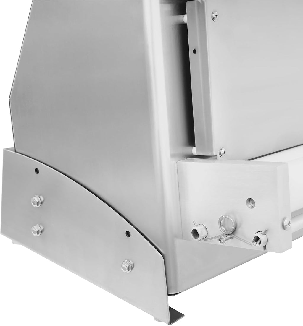 Pizza Press Dough Roller Sheeter,4-12' Commercial Electric Automatic Pizza Making Rolling Machine,Adjustable Thickness Heavy Duty Pasta Maker for Various Types of Dough (3-18 in)