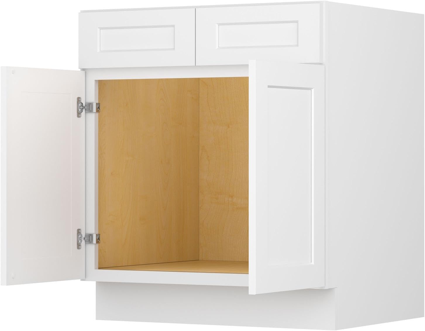 Furinno Shaker Sink Bases Kitchen Cabinet, Ready to Assemble, 24 D x 30 W x 34.5 H, White