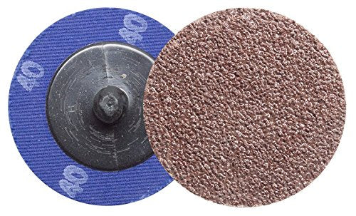Benchmark Abrasives 2 Inch Sanding Discs, Aluminum Oxide, 36 Grit, Compatible with Die Grinder, Drill, Pneumatic Grinder, Gray