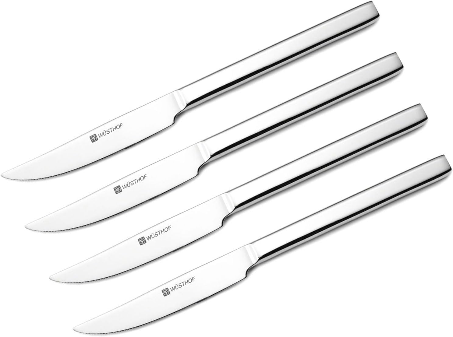 WÜSTHOF Stainless Steel 8-Piece Steak Knife Set with Black Presentation Chest