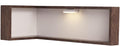 Wall Mounted Corner Shelf - Floating Shelves Save Space with Light Corner Display Shelf Stand Dustproof Storage, Heavy Duty Floating Shelves with LED Lights