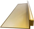 LED Light Aluminum Wall Shelves, Floating Wall Shelves Floating Shelves Wall Mounted Light-Emitting Shelves for Plant Shelf Or Bookshelf (Gold-60x20cm