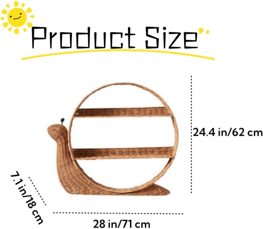 Creative Wall-Mounted Cup Rack, Book Storage Rack, Rattan Display Rack, Suitable for Bedroom, Living Room, Restaurant, Store Decoration