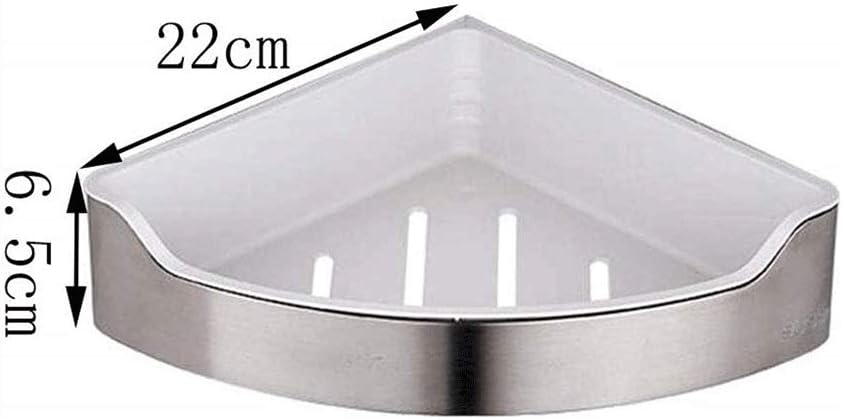 Shower Corner Shelf Wall Mounted Bathroom Storage Stainless Steel Satin Nickel