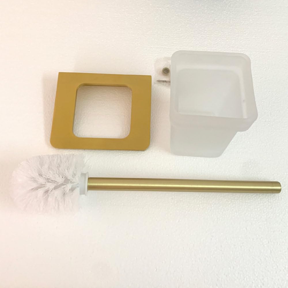 Golden Towel Rack Towel Bar Gold Stainless Steel Hardware Set,Robe Hook,Toilet Brush Cup Holder Soap Dish Bathroom Accessories,Toilet Brush