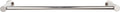 Top Knobs HOP10PC Hopewell Collection 30' Single Bath Towel Bar, Polished Chrome