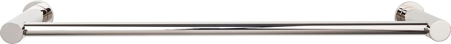 Top Knobs HOP10PC Hopewell Collection 30' Single Bath Towel Bar, Polished Chrome