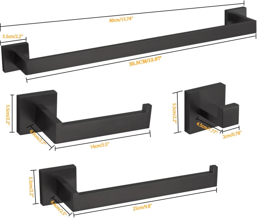 Bathroom Hardware Set Bathroom Accessories Black Robe Hook Towel Rail Bar Rack Bar Shelf Tissue Paper Holder Toothbrush Holder,Set,Gold