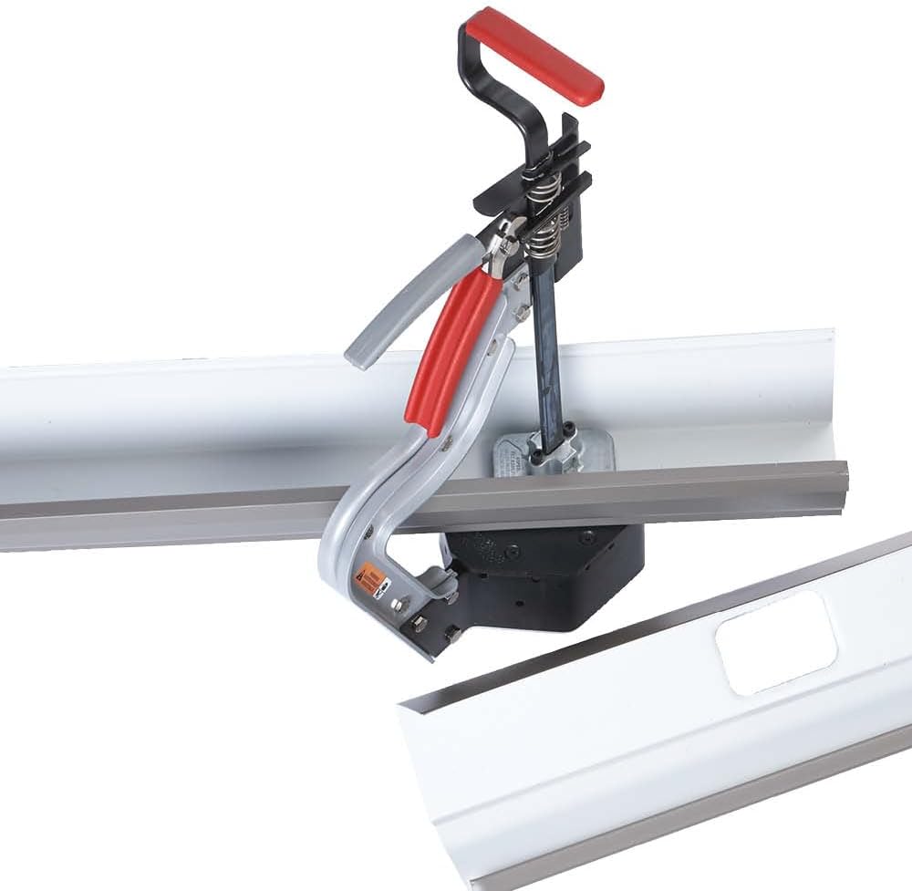 Malco GOT Gutter Outlet Punch Tool Frame – FRAME ONLY | Cuts Downspout Drop Holes in 5' & 6' K-Style Aluminum Gutter | Ratcheting Mechanism | Bench-Mount Ready | Compatible with GOP Series Punches