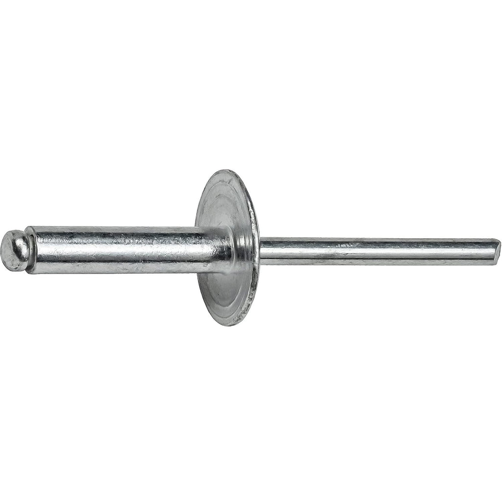 DIY Man - Large Flange Pop Rivets 3/16' x 1/2' Aluminum Dome Head (6-8) Blind Quantity 1000 D&J