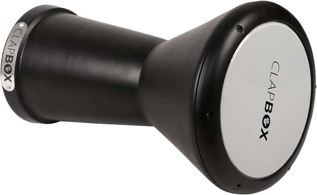 Clapbox Darbuka Hand Drum, A Percussion Instrument good for Beginners or Professionals, NOT MADE IN CHINA, The most reviewed Hand Drums brand Worldwide (Black)