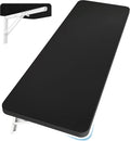 Neoaider Wall Mounted Folding Table 47.2'L x 19.7'W, Laundry Folding Table with Heavy Duty Metal Collapsible Shelf Brackets, Wall Mounted Desk Fold Down for Small Spaces, Black