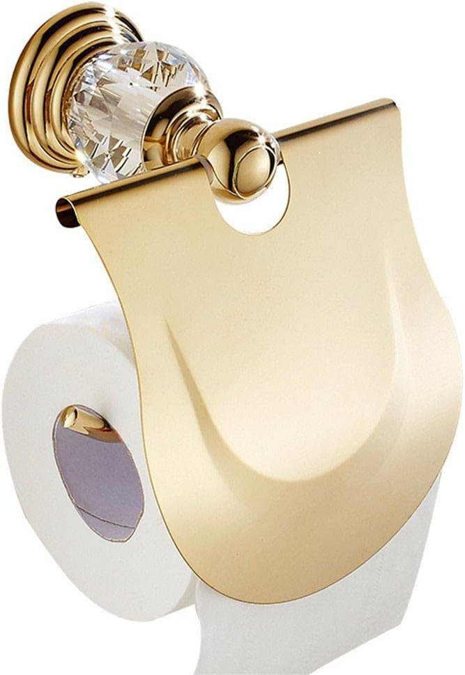 Golden Polished 4-Piece Bathroom Acessory Set Craystal Toilet Paper Holder Wall Towel Ring Bath Hardware Set Towel Bar Coat Hook,SET2