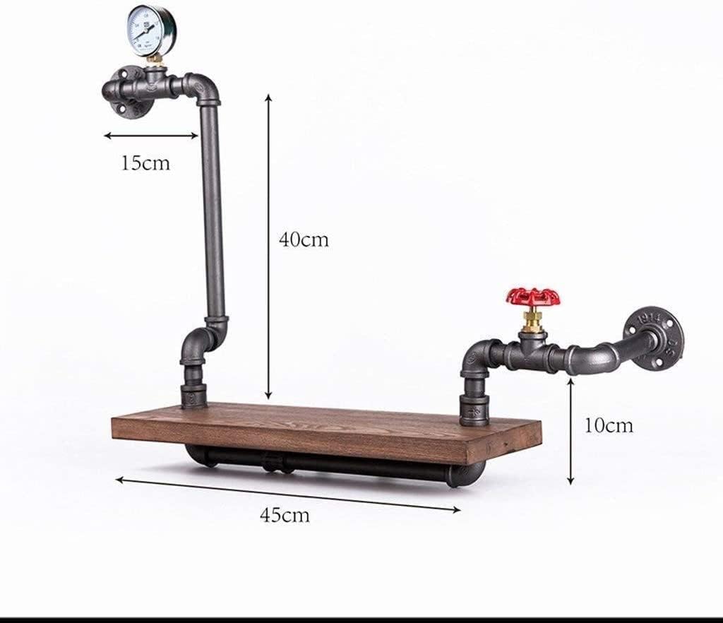 Floating Shelves for Wall Floating Shelves Rustic Corner Floating Shelves - Industrial Pipe Shelf with Towel Bar Bathroom Shelves Wall Mounted with Metal and Re