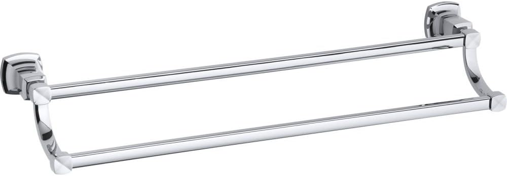 Kohler K-16253-CP Margaux 24' Double Towel Bar Polished Chrome