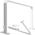 Half Moon Nail Desk Lamp for Professionals Foldable 4000-6500k 36w Adjustable Brightness, Color Temperature Led Light for Nails Desk Lamp, Silver