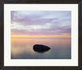 Rock at Sunset by Jim Becia Framed Art Print Wall Picture, Espresso Brown Frame, 27 x 23 inches