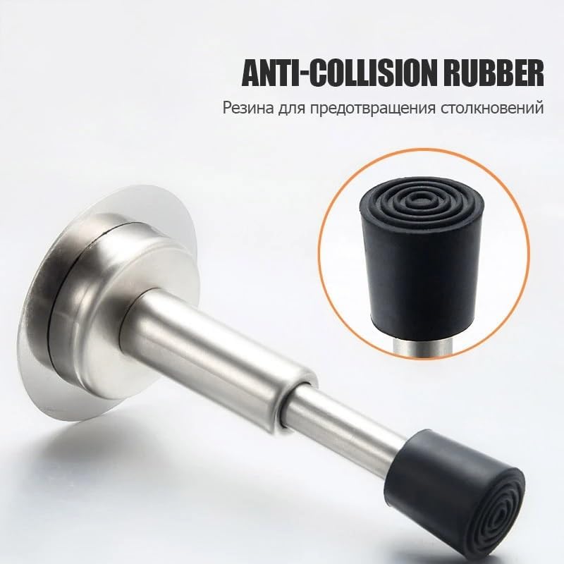Hydraulic Buffer Mute Door Stopper Non-Punch Wall-Mounted Bumper Doorstop Non-Magnetic Hardware