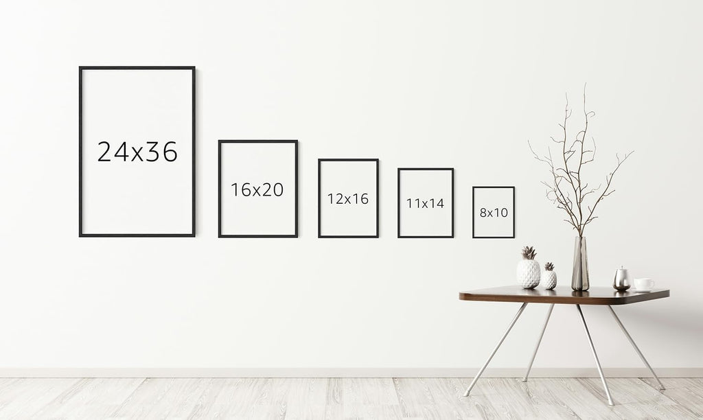 Japanese Maneki-neko Lucky Cat Wall Art Lucky You Retro Illustration 24x36 Inch Oak Wood Black Framed Traditional Charm Print for Living Room Entryway Bedroom Decor